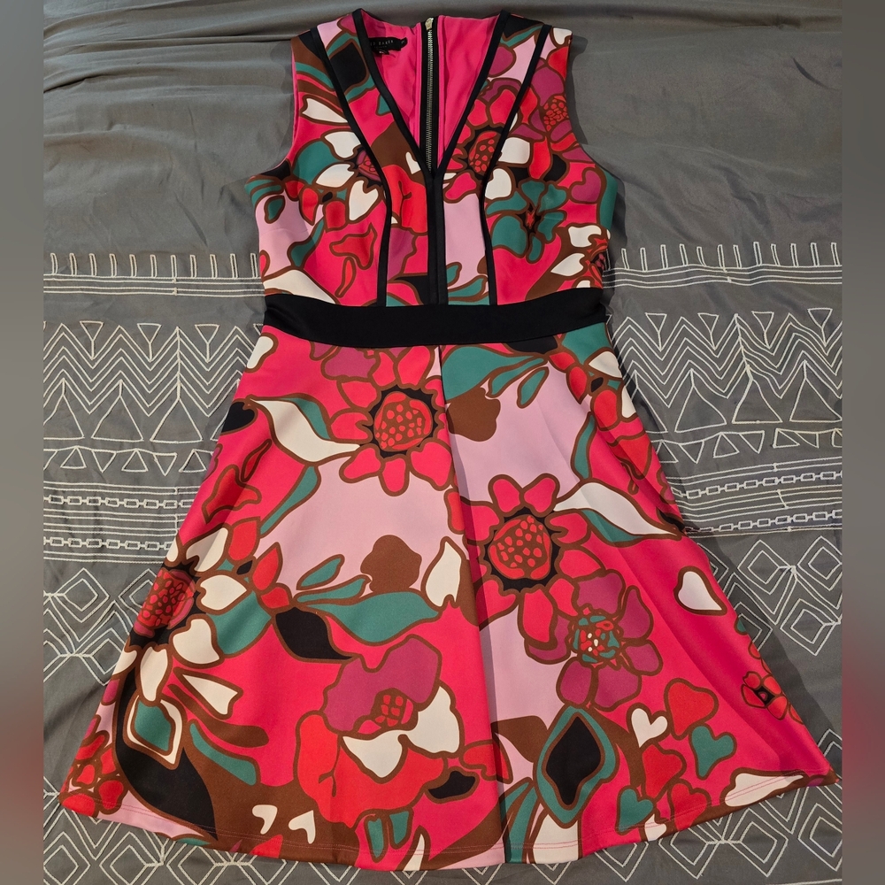 Ted Baker London Multicolor Floral Mini Dress